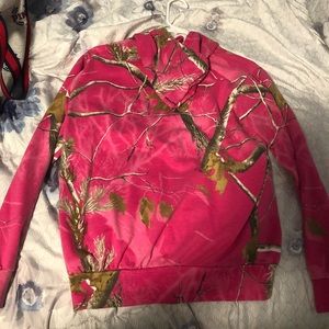 Pink camo hoodie